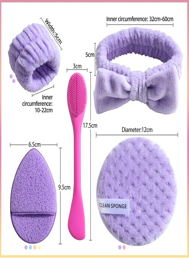 JPNK Face Sponges Cleansing Exfoliating Facial Sponges for Facial Mask Tools Removing and Makeup Remover Pads Set (Pink) - Image 3